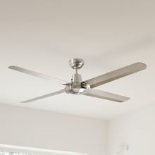 Silver Precision 316 Stainless Steel AC Ceiling Fan